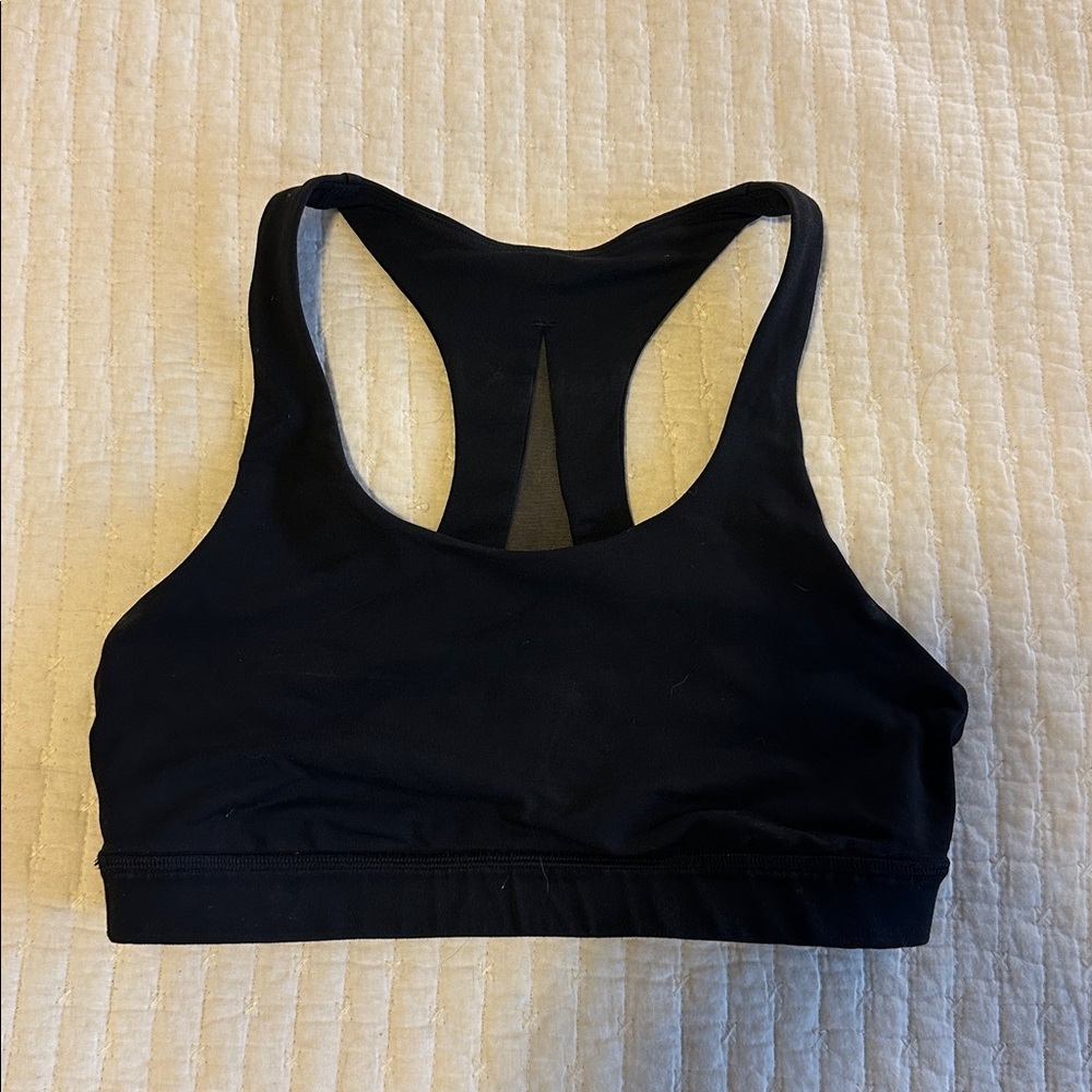 Black Racerback Sports Bra